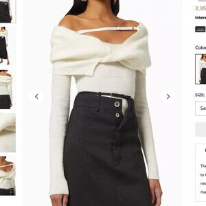 Jacquemus Off-White La Montagne 'La Maille Ascua' Sweater, XS